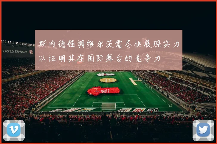 斯内德强调维尔茨需尽快展现实力以证明其在国际舞台的竞争力