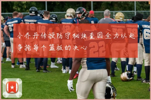 小乔丹传授防守秘诀奎因全力以赴争抢每个篮板的决心